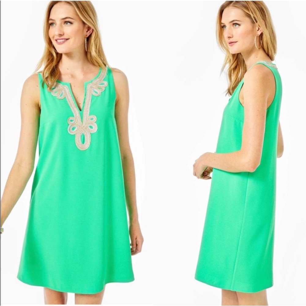 Lilly Pulitzer Green Sleeveless Dress